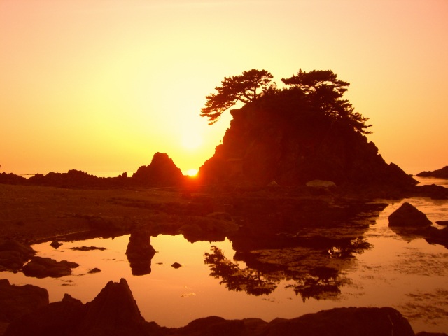 夕陽海岸